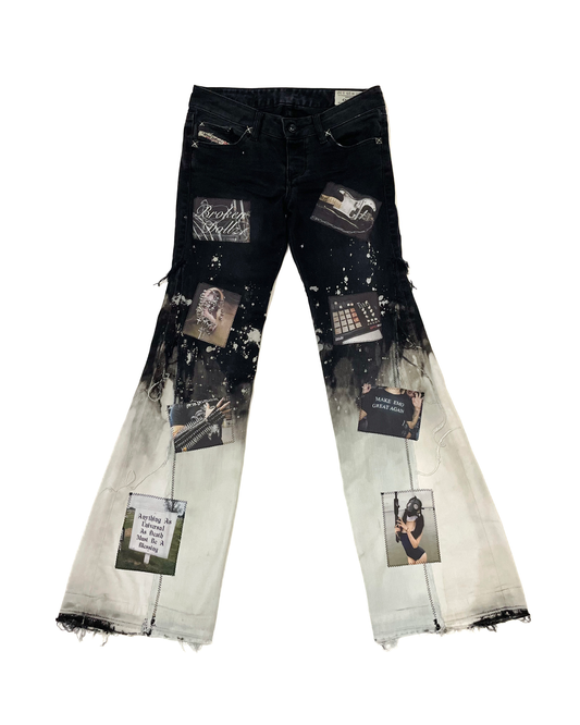 Bleached Emo Pants